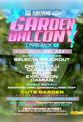 THE MAGIC PALMS SHOW PRESENTS GARDEN BALCONY LIVE MIX day party