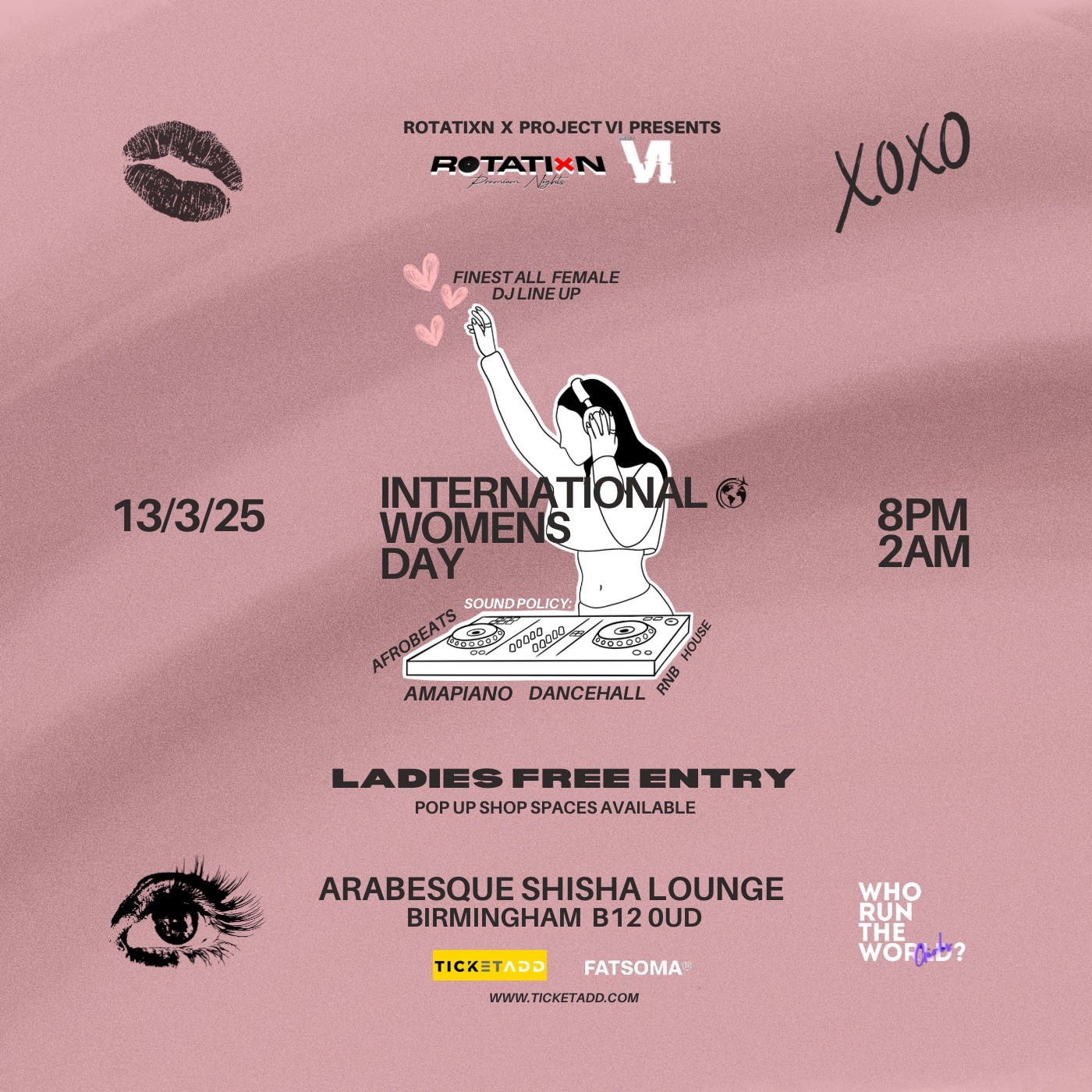 Int Womens Day💞🎧@Ararbesque 13/3/25