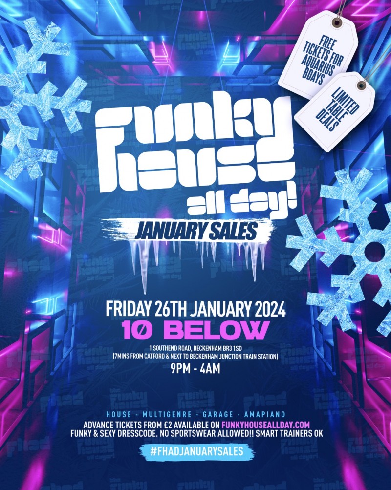 Funky House All Day - January Sales 🏷️