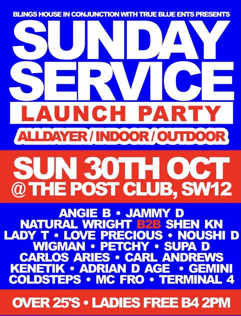 Sunday service launch party